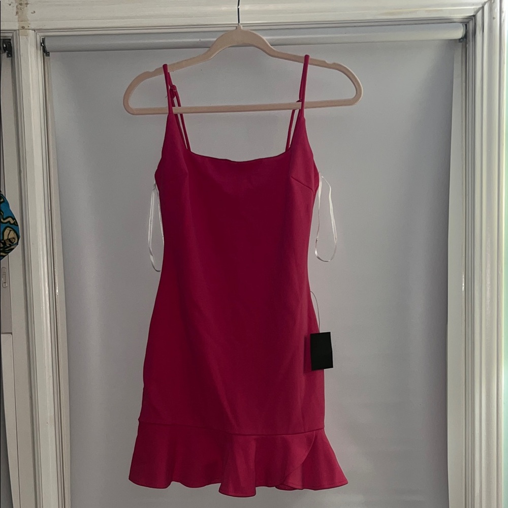 Lulu's Vibrant Pink Mini Dress